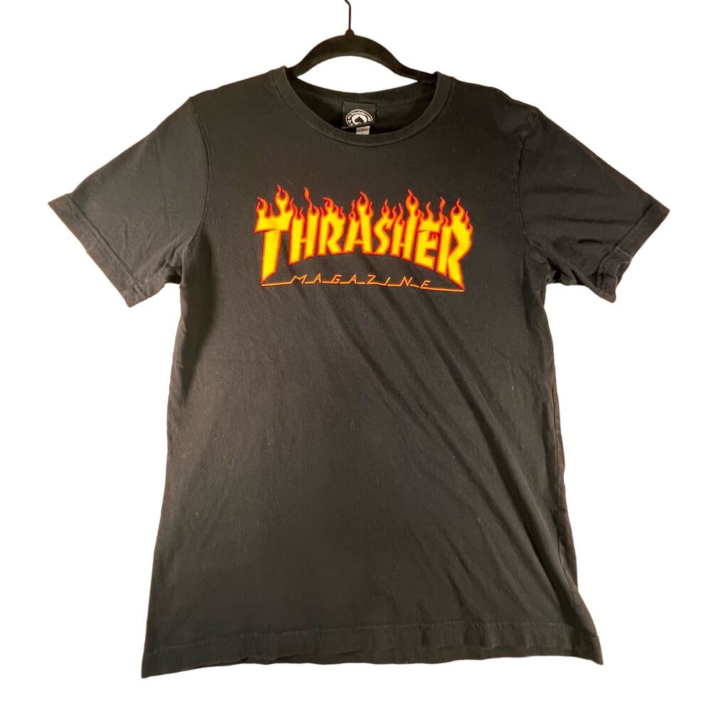 Thrasher Magazine San Francisco Women's Skate T-shirt,  Black, Size: Medium